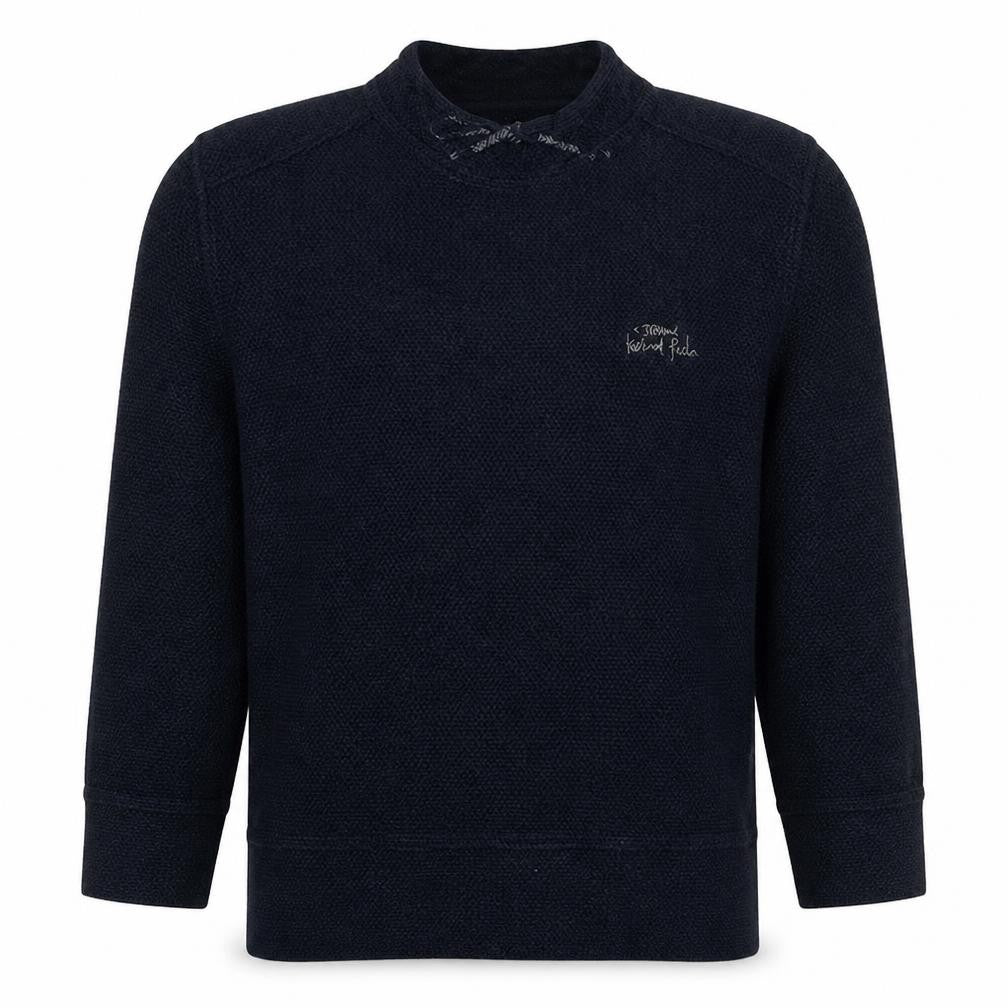 Mens UK Size L Weird Fish Blue Pullover Sweatshirt