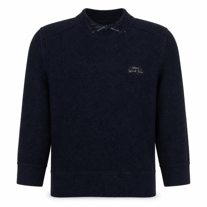 Mens UK Size L Weird Fish Blue Pullover Sweatshirt