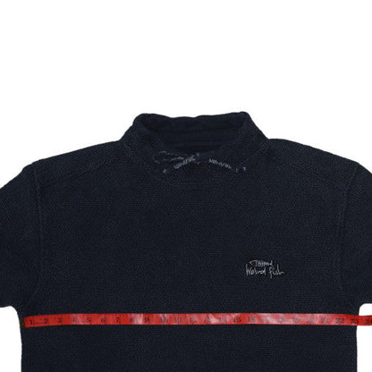 Mens UK Size L Weird Fish Blue Pullover Sweatshirt