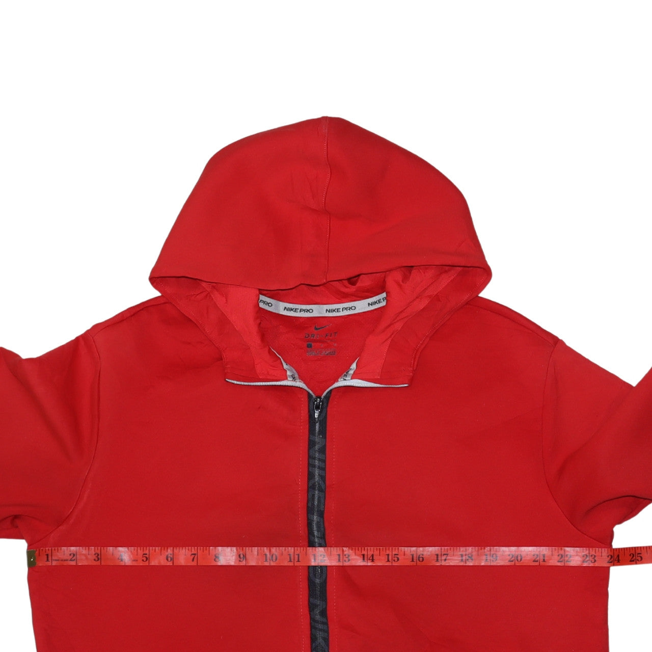 Mens UK Size L Nike Red Full Zip Hoodie