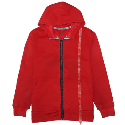 Mens UK Size L Nike Red Full Zip Hoodie