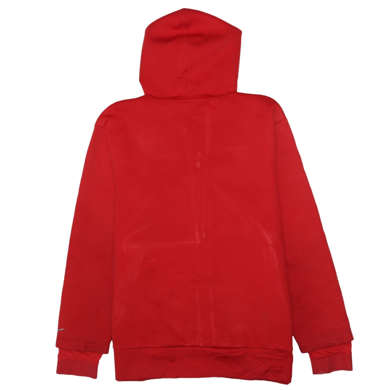 Mens UK Size L Nike Red Full Zip Hoodie