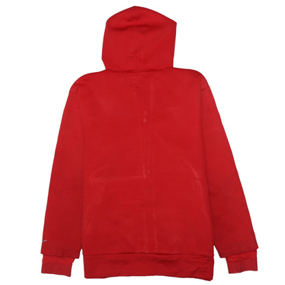 Mens UK Size L Nike Red Full Zip Hoodie
