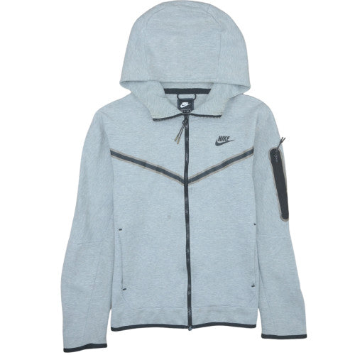 Mens UK Size XS Nike Grey Full Zip Hoodie