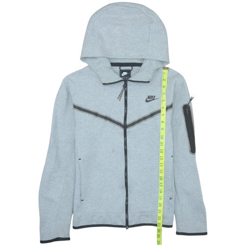 Mens UK Size XS Nike Grey Full Zip Hoodie