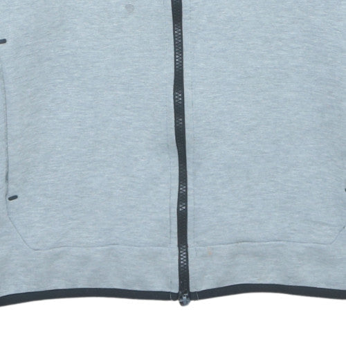 Mens UK Size XS Nike Grey Full Zip Hoodie