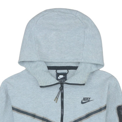 Mens UK Size XS Nike Grey Full Zip Hoodie