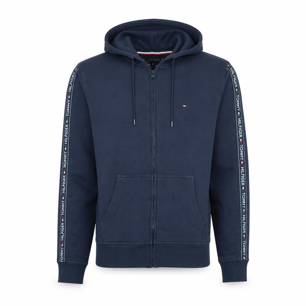 Mens UK Size M Tommy Hilfiger Blue Full Zip Hoodie