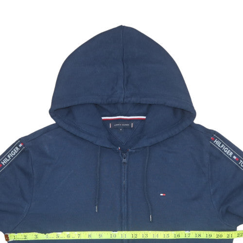 Mens UK Size M Tommy Hilfiger Blue Full Zip Hoodie