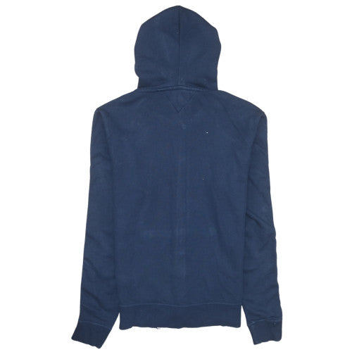 Mens UK Size M Tommy Hilfiger Blue Full Zip Hoodie
