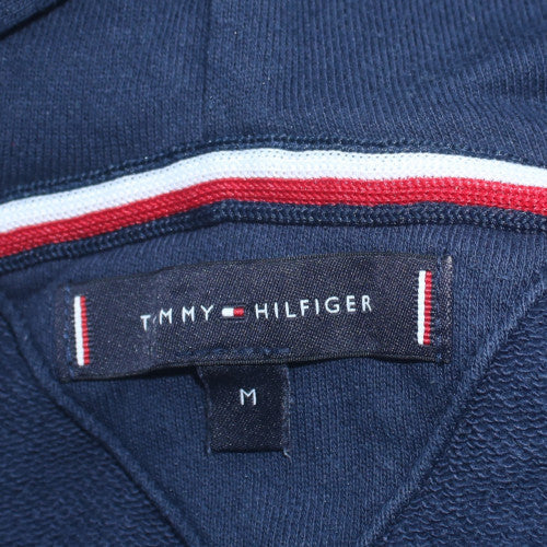 Mens UK Size M Tommy Hilfiger Blue Full Zip Hoodie