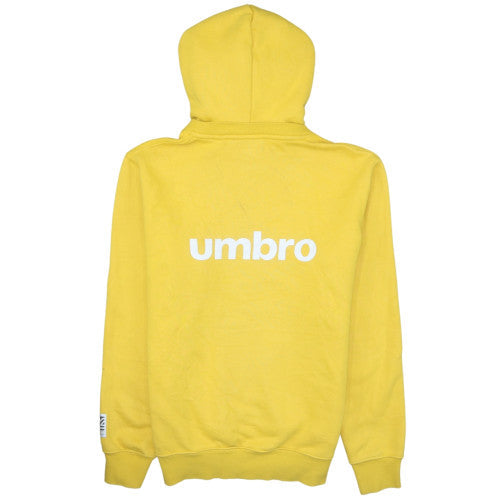 Mens UK Size M Umbro Yellow Pullover Hoodie