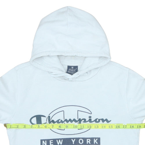 Mens UK Size XS Champion White Pullover Hoodie