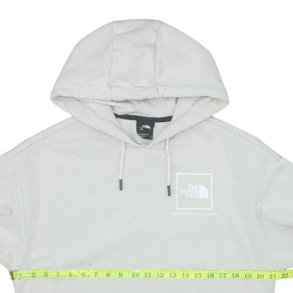 Womens UK Size M The North Face Beige Pullover Hoodie