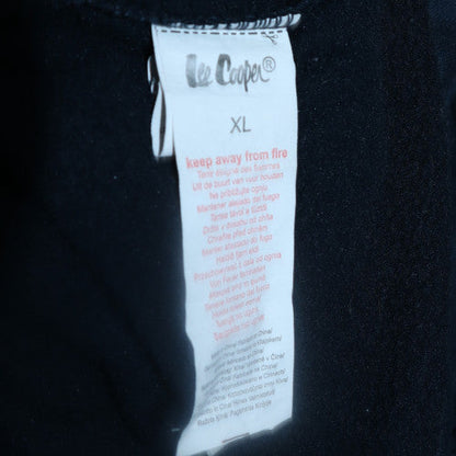 Mens UK Size XL Lee Cooper Black Pullover Hoodie