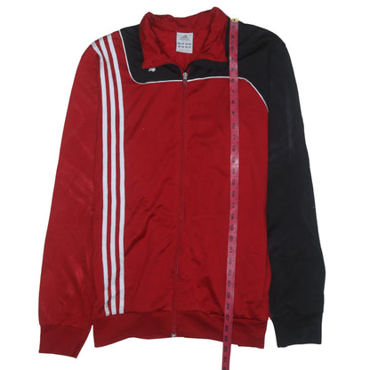 Mens UK Size M adidas Red Full Zip Sweatshirt