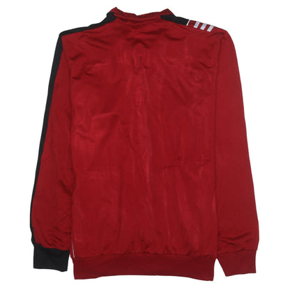 Mens UK Size M adidas Red Full Zip Sweatshirt