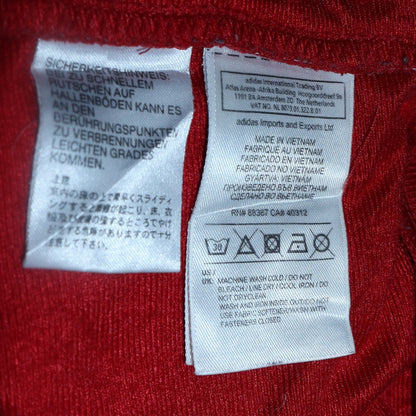 Mens UK Size M adidas Red Full Zip Sweatshirt