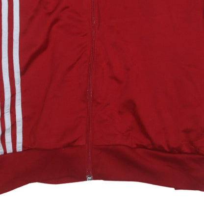 Mens UK Size M adidas Red Full Zip Sweatshirt