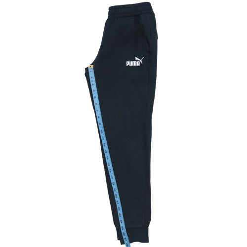 Mens UK Size S PUMA Regular Fit Jogger Black Trousers