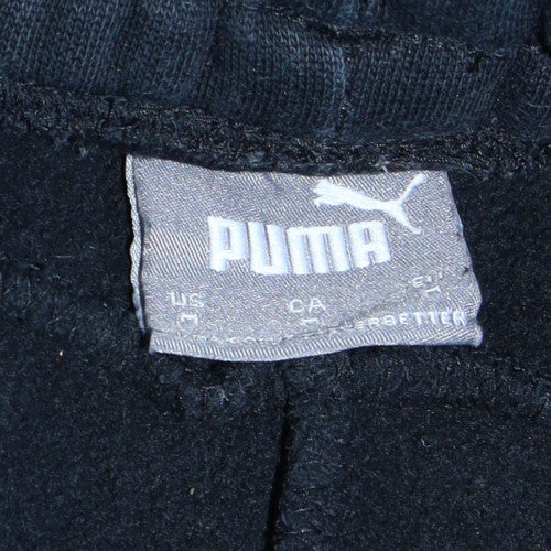 Mens UK Size S PUMA Regular Fit Jogger Black Trousers