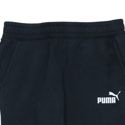 Mens UK Size S PUMA Regular Fit Jogger Black Trousers