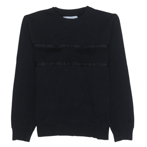 Mens UK Size M Calvin Klein Jeans Black Pullover Sweatshirt
