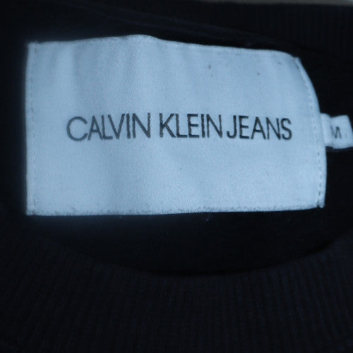 Mens UK Size M Calvin Klein Jeans Black Pullover Sweatshirt