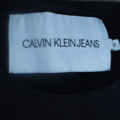 Mens UK Size M Calvin Klein Jeans Black Pullover Sweatshirt