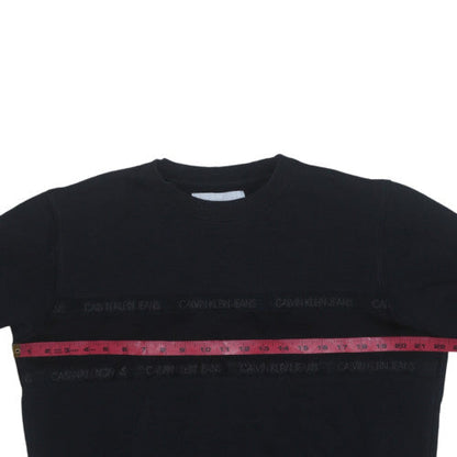 Mens UK Size M Calvin Klein Jeans Black Pullover Sweatshirt