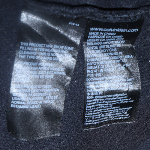 Mens UK Size M Calvin Klein Jeans Black Pullover Sweatshirt