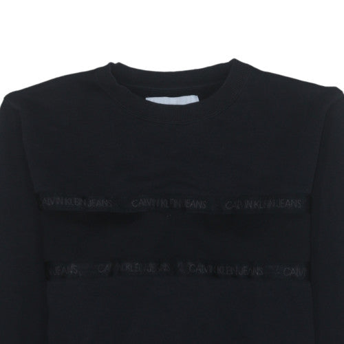Mens UK Size M Calvin Klein Jeans Black Pullover Sweatshirt