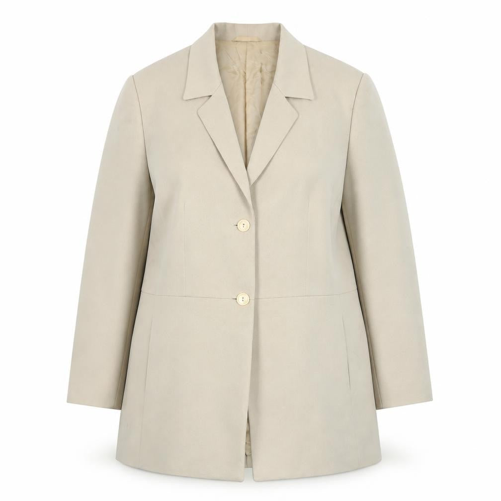 Gerry Weber Women’s Beige Blazer Jacket Size 18 Long Classic Lined