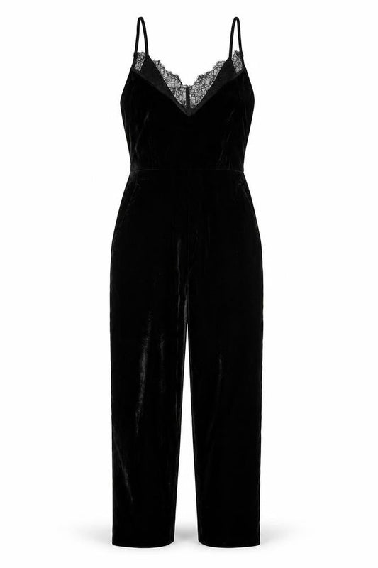 Womens UK Size 6 H&M One-Piece Black Jumpsuit