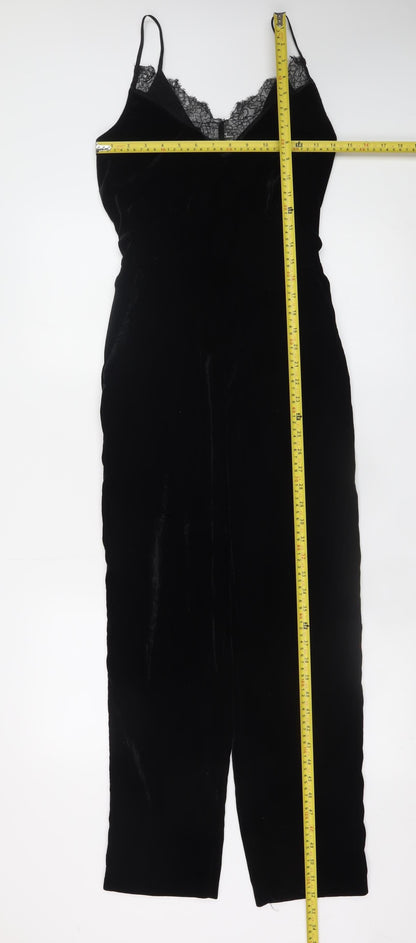 Womens UK Size 6 H&M One-Piece Black Jumpsuit