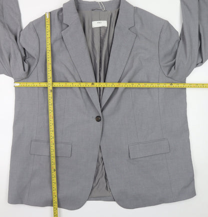 Marks and Spencer Women’s Grey Blazer Size 24 Regular Fit