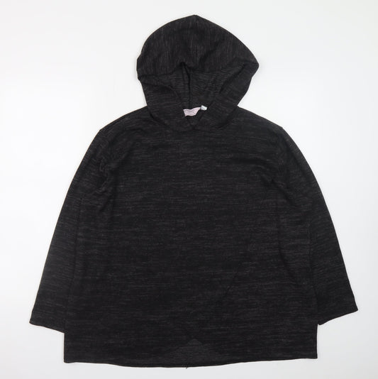 Dorothy Perkins Women's Black Maternity Hooded Jumper Size 16