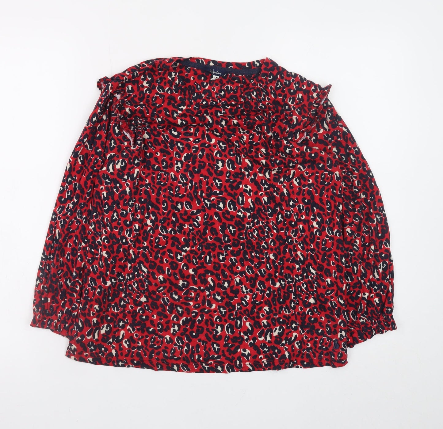 Womens UK Size 12 Joules Red Tunic Blouse