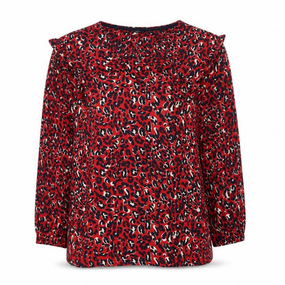 Womens UK Size 12 Joules Red Tunic Blouse