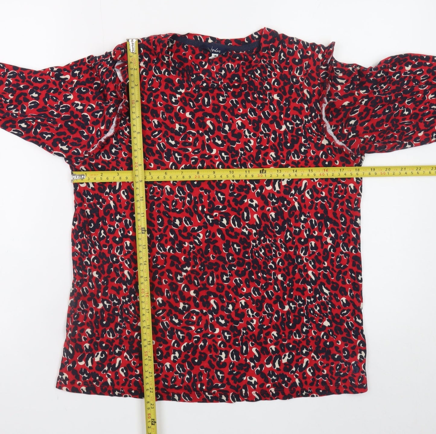 Womens UK Size 12 Joules Red Tunic Blouse
