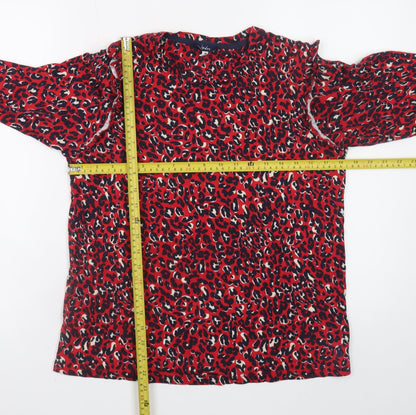 Womens UK Size 12 Joules Red Tunic Blouse
