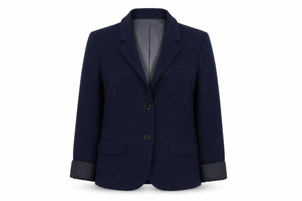 Gap Women Blue Regular Fit Blazer Jacket Size 6 Lined Business Workwear