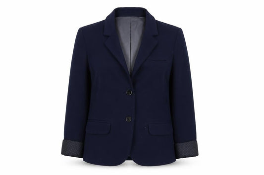Gap Women Blue Regular Fit Blazer Jacket Size 6 Lined Business Workwear
