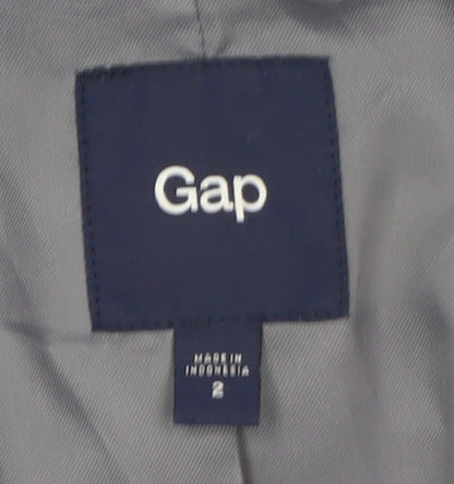 Gap Women Blue Regular Fit Blazer Jacket Size 6 Lined Business Workwear