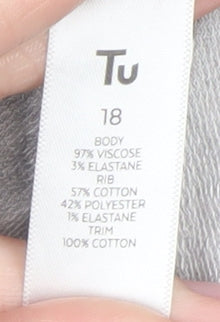 Womens UK Size 18 TU Sweatshirt Dress