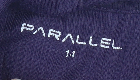 Womens UK Size 14 Parallel Purple Pullover Sweatshirt