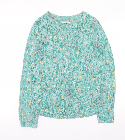 Womens UK Size 10 Marks and Spencer Green Basic Blouse