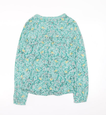Womens UK Size 10 Marks and Spencer Green Basic Blouse