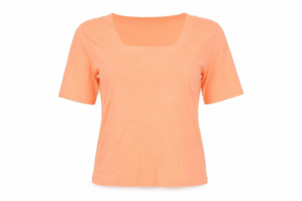 Womens UK Size L Signature Experience Orange Basic T-Shirt