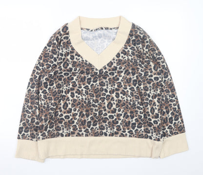 Womens UK Size M TU Beige Pullover Jumper